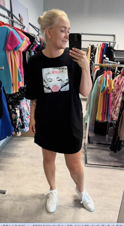 "BEING NORMAL IS BORING" t-särk kleit, mudel "Gella"