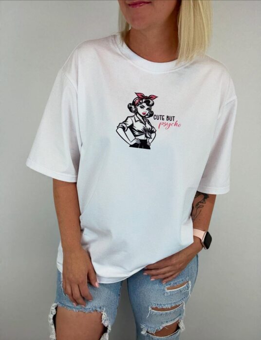 "Cute but psycho" Gella oversized t-särk