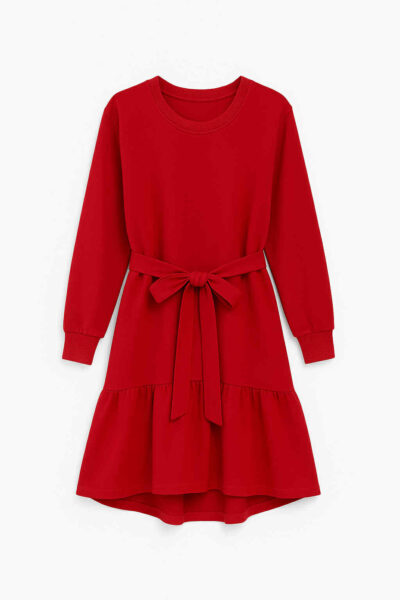 Satsiga pikkade varrukatega kleit, mudel "Hedi"