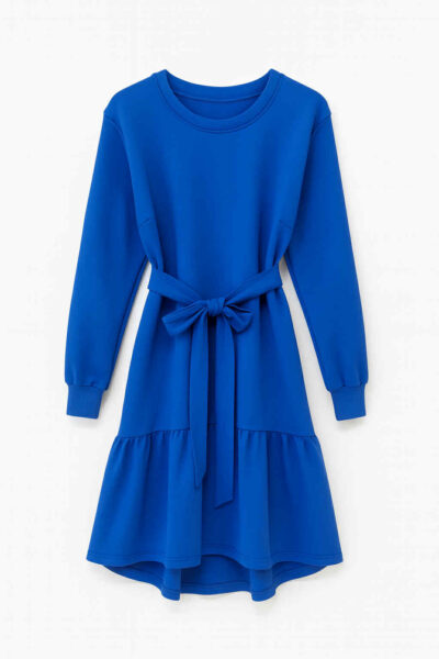 Satsiga pikkade varrukatega kleit, mudel "Hedi"