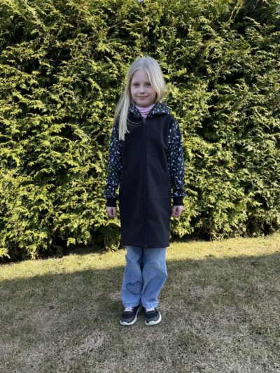 Softshell jakk FAYNi mustri ja helkuritega