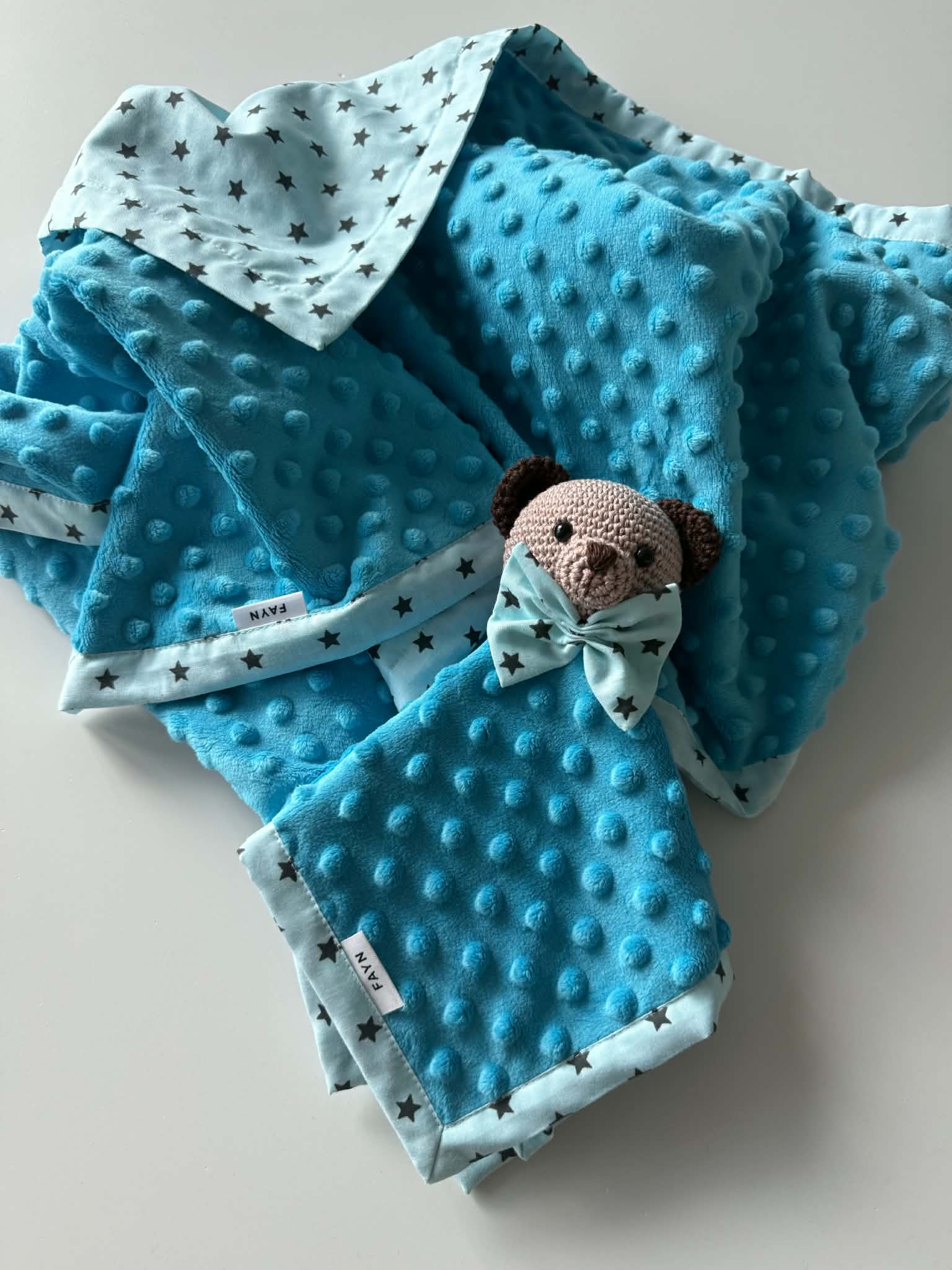 Kinkekomplekt: beebitekk ja kaisutekk karuga - Pilt 2